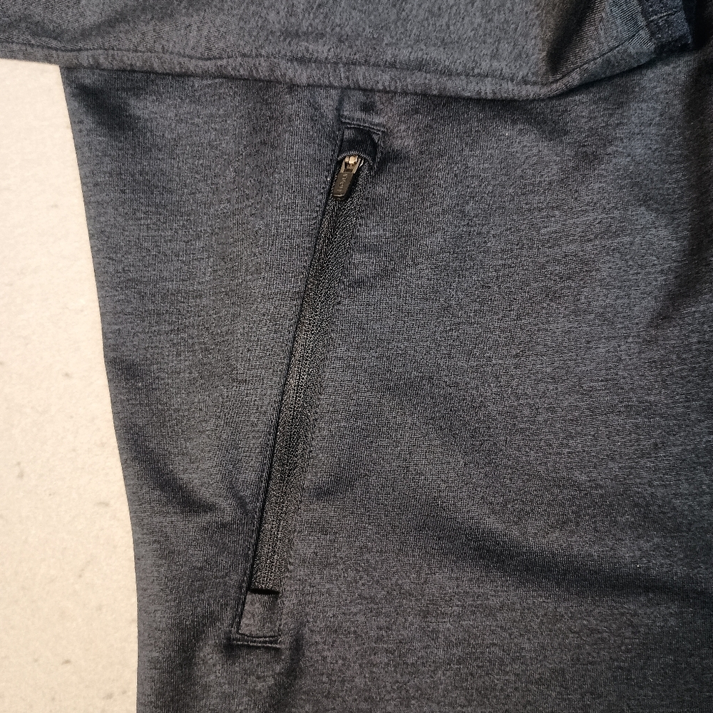 Vuori Sunday Element Men M Blue Performance Full Zip Hood 4 Way Stretch Jacket - Picture 6 of 7